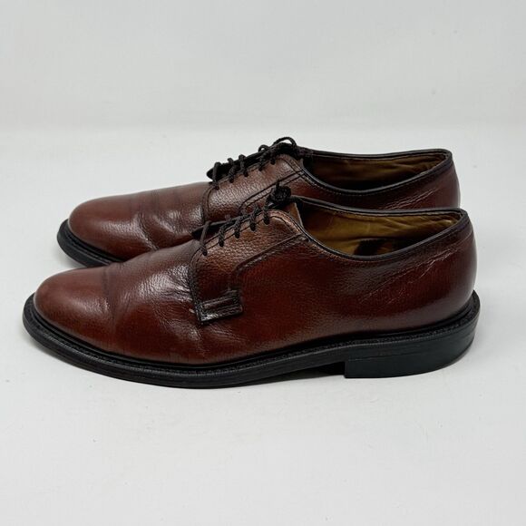 Dexter Derby Dress Shoes Mens 10.5 D Brown Pebble Grain Leather Oxford USA main image 9
